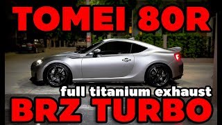 TEZ  Turbo BRZ with Tomei 80R [upl. by Slrahc]