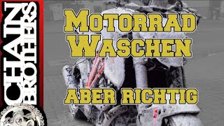 Motorrad waschen  Aber richtig in 10 Schritten erklärt [upl. by Beberg282]