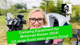 Camping Equipment für Motorrad Reisen 2024 Ich zeige Euch mein ganzes Zeug [upl. by Isman73]