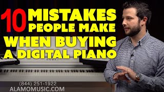 Top 10 Mistakes When Buying Digital Pianos [upl. by Aihtak]