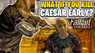 Fallout New Vegas  What Happens If You Kill Caesar Early in the Game 2021 Update [upl. by Yrellav]