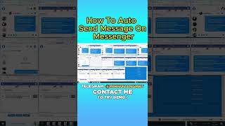 How To Auto Send Message On Messenger facebookmarketingsoftware autosenddm sendmesss shortsvideo [upl. by Anasor]