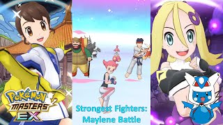 Pokemon Masters EX Strongest Fighters  Maylene Battle [upl. by Rennug]