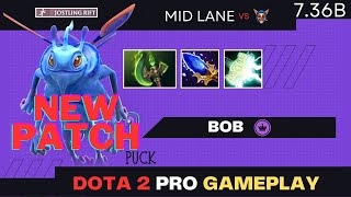 Bob  Puck Mid AMAZING vs Leshrac  Dota 2 Pro Gameplay  Full Game Patch 735d [upl. by Nadruoj981]