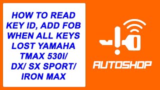 Video 202 How to read KEYID add FOB when all keys lost Yamaha Tmax 530i Dx Sx sport Iron max [upl. by Erehpotsirhc864]