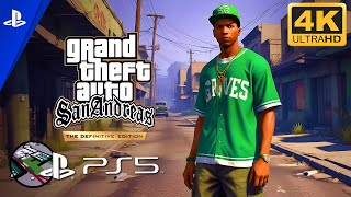 Grand Theft Auto San Andreas – The Definitive Edition  4K Gameplay  PS5 [upl. by Eyssej226]