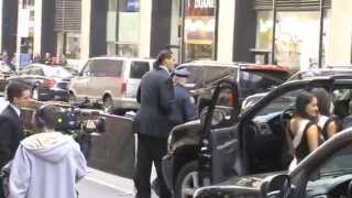 The Great Khali Leaves WrestleMania 29 Press Conference In NYC [upl. by Arinayed]