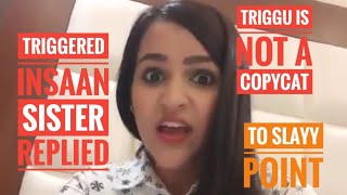 Triggered insaan sister Prerna replied to slayy point content copy controversy [upl. by Etireuqram]