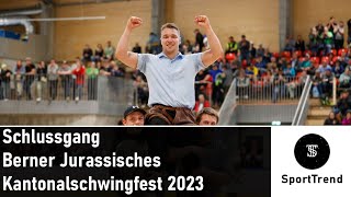 Adrian Walther vs Matthias Aeschbacher  Schlussgang BernJurassisches Kantonalschwingfest 2023 [upl. by Eugen]