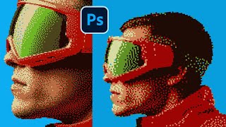 Master the Pixelated Dithered Effect in Photoshop [upl. by Fanning]