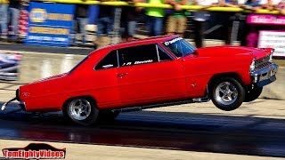 Jay Biondos 1967 Chevy Nova at Byron Wheelstand Contest 2017 [upl. by Ecnerol]