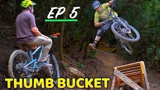 Thumb Bucket EP5 Building a Huge Berm and Hip Jump [upl. by Umont]