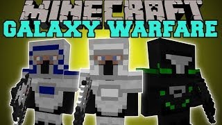 Minecraft GALAXY WARFARE TONS OF GUNS ARMOR AND MOBS Mod Showcase [upl. by Enahc643]