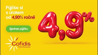 Cofidis půjčka nyní s úrokem od 49  ročně [upl. by Leumas]