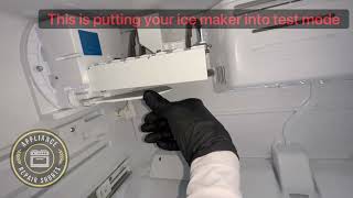 GE Refrigerator Not Making Ice Easy Fix Testing Icemake [upl. by Yrellam]