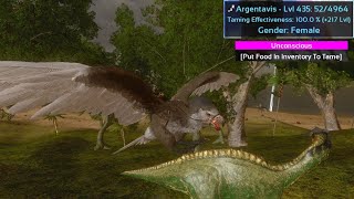 HIGH LEVEL ARGENTAVIS TAMINGStone gateway Ark Survival Evolved Mobile [upl. by Elexa]