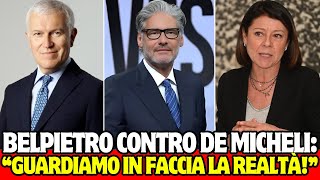 🔴DIBATTITO ACCESO TRA BELPIETRO E DE MICHELI quotQUESTA È LA REALTÀ GUARDIAMOLA IN FACCIAquot [upl. by Chura]