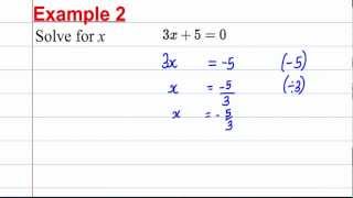 GCSE Maths Revision  Solving Linear Equations 1 [upl. by Georgianna]