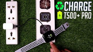 How To Charge T500 Plus Pro Smart Watch [upl. by Sophi]