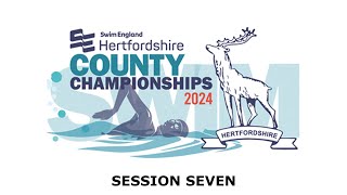 Swim England Hertfordshire County Championships 2024  Session Seven [upl. by Haisi]