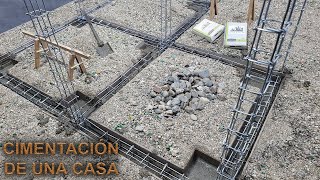 ¿COMO CONSTRUIR LOS CIMIENTOS DE UNA CASA EXPLICADO PASO A PASO  CONSTRUCCIÓN  ALBAÑILERIA [upl. by Atinoj]