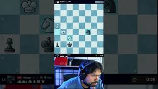 Hikaru checkmates Wesley So with one knight only 😂😂 [upl. by Siuraj]