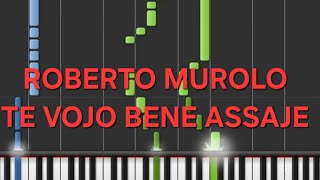 roberto murolote vojo bene assajerallentatoslowpiano facile easy tutorial [upl. by Elletsirk]