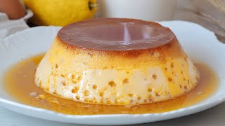 FLAN de HUEVO sin horno casero  Un clásico de cualquier repostería [upl. by Shriner861]