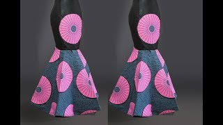 How to Make an 8 Paneled SkirtTrumpet SkirtCutting and Stitching [upl. by Eirrak]