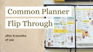 Sterling Ink Common Planner  Flip Through After 6 Months of Use  January  June [upl. by Elahcar]