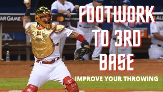 Catcher Throwing Drills amp Tips for throwing to 3rd base [upl. by Nahgam521]