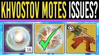 How to FIX Broken Khvostov EXOTIC QUEST  Exotic Mote of Light Stuck at 16 Motes Bug  Destiny 2 [upl. by Akila467]