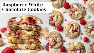 Raspberry White Chocolate Cookies [upl. by Galvin]