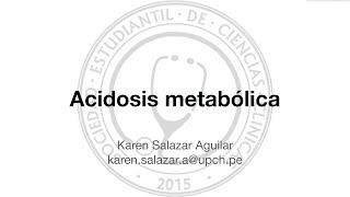 Acidosis metabólica  Casos clínicos [upl. by Oruasi189]