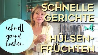 Schnelle Gericht mit Hülsenfrüchten►getreide schnell zubereiten►schnell gesund kochen [upl. by Shrier]