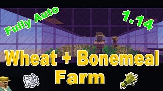 Minecraft Automatic Bonemeal amp Wheat Farm w 114 Composter [upl. by Aikemet129]