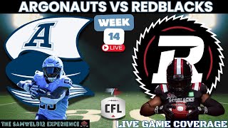 Toronto Argonauts vs Ottawa Redblacks LIVE CFL Week 14 [upl. by Ecyarg301]