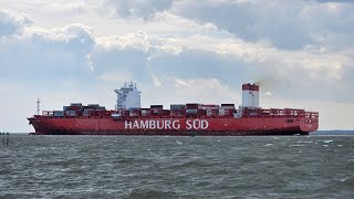 Cap San Lazaro leaves Flxtowe light bound for Bremerhaven🇩🇪 [upl. by Kala]