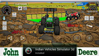 Swaraj apne truck lekar fas gaya kichad ki under fir John Deere New Kiya help John Deere vs Swaraj [upl. by Seema]