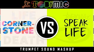 TobyMac  Cornerstone vs Speak Life MashUp  Lyric Video [upl. by Nnylsia]