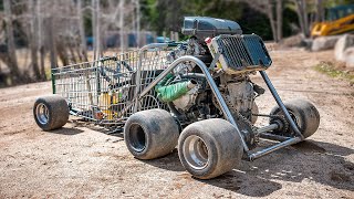 125 HP Shopping Kart Build And Test Raw Time Lapse [upl. by Loni]