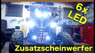 LED Zusatzscheinwerfer Umbau  Raptor 700  ToxiQtime [upl. by Lleneg902]