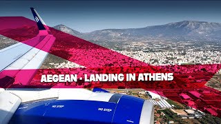 Athens  Aegean Airlines Airbus A321NEO Landing [upl. by Leahcin]