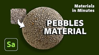 Create a Pebbles Material in Substance 3D Sampler  Materials in Minutes 12  Adobe Substance 3D [upl. by Yor]