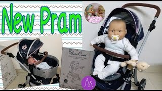 Dolls Stroller Review Unboxing Silver Cross Pioneer 5 In 1 Dolls Pram amp Pushchair With Baby Marcus [upl. by Gnaw]