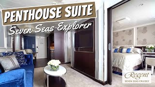 Regent Seven Seas Explorer  Penthouse Suite Full Walkthrough Tour amp Review  4K [upl. by Brown825]