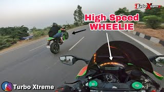 BANGBANG Wheelie on Loudest ZX10R on PUNJAB HIGHWAY notsohyperriding [upl. by Kelcie]