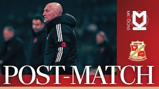 Ian Holloway on defeat to MK Dons  Swindon Town Football Club [upl. by Latty]