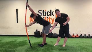 Posterior Oblique Sling amp Hamstring Stretch  Stick Mobility Exercise [upl. by Anaihs]