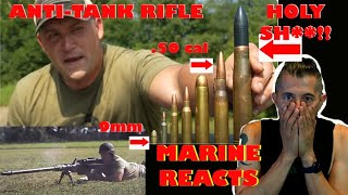 HUGE Anti Tank Rifle  Marine Reacts [upl. by Nawuj]